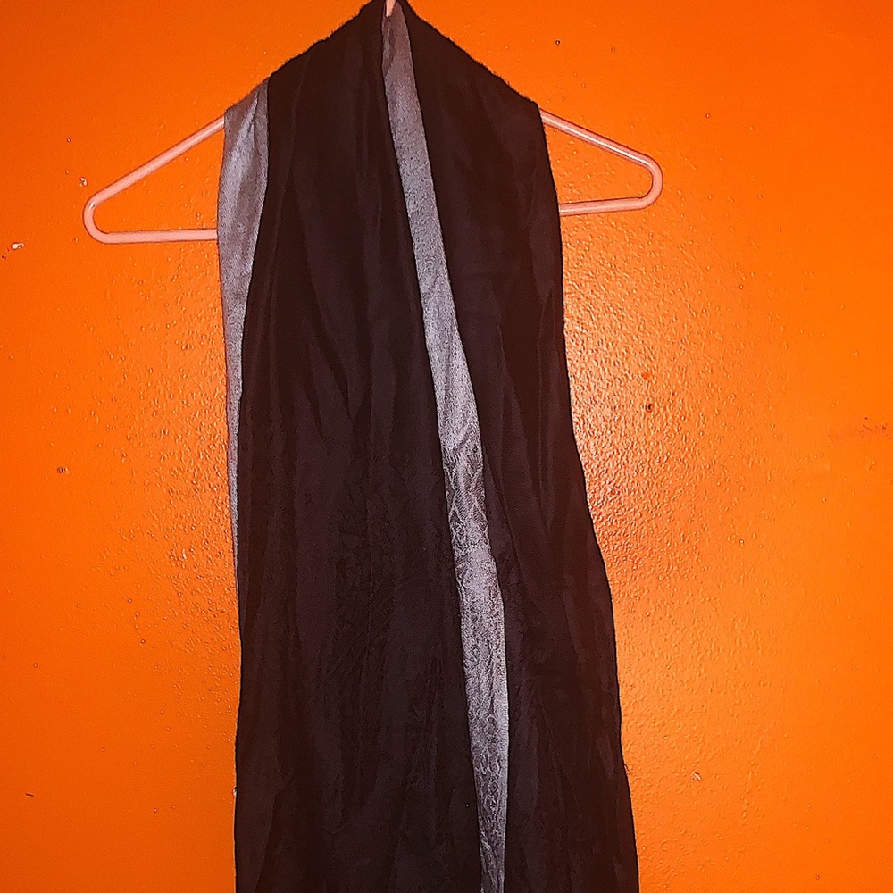 Black, white and grey scarf